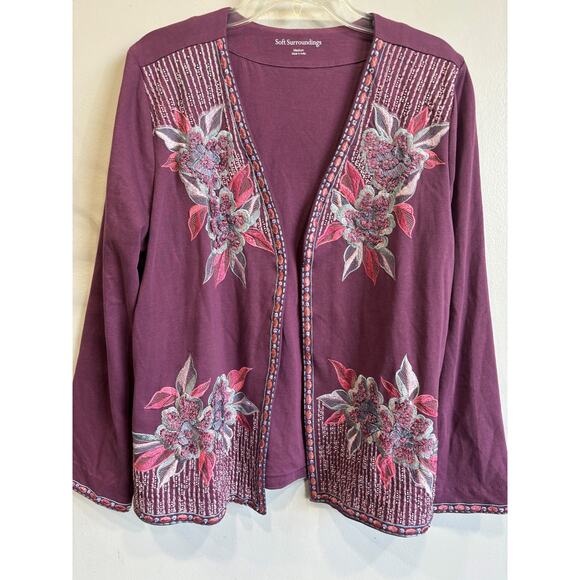 Soft Surroundings Jackets & Blazers - Soft Surroundings Embroidered Jacket Open Front Boho Chic Cottagecore sz…